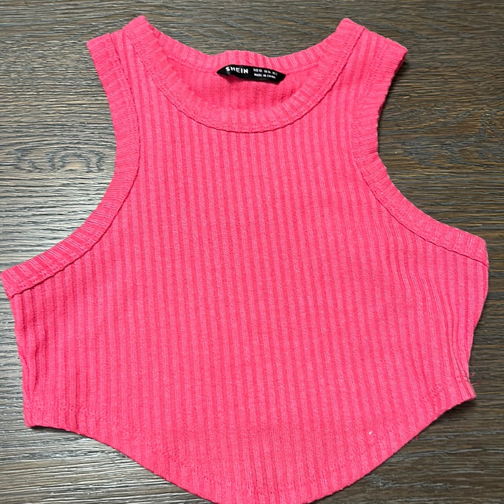 Pink crop top